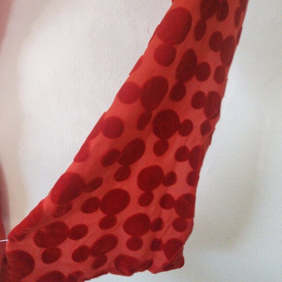 Mickey Unlimited Red Scarf 60" Mickey Mouse Logo NWT Deadstock - Picture 4 of 5